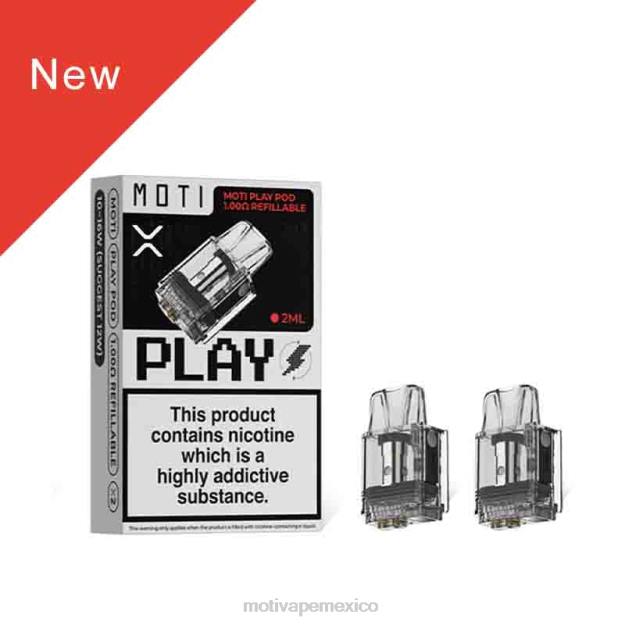 MOTI Play cápsula de 1,00 ohmios recargable 1 PC V02Z121 MOTI Vape México