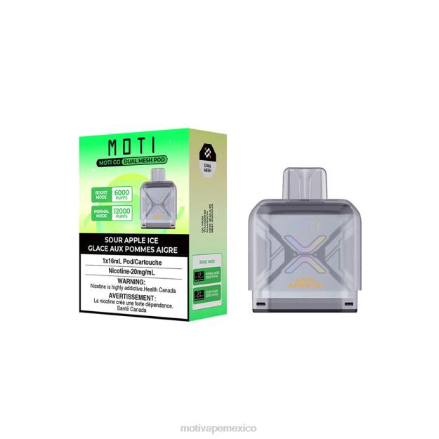 MOTI Go Pro vaina desechable hielo de manzana agria V02Z88 MOTI Vape Desechable