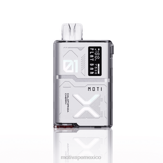 MOTI Play Bar 7500 vaporizadores desechables (5%, 7500 inhalaciones) cereza de california V02Z61 MOTI Vape México