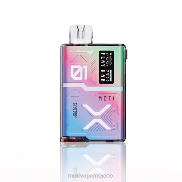 MOTI Play Bar 7500 vaporizadores desechables (5%, 7500 inhalaciones) nube arcoiris V02Z57 MOTI Vape Review
