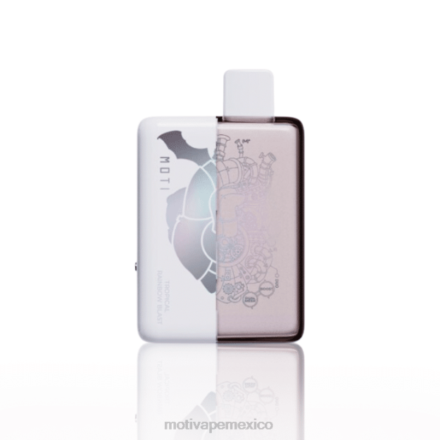 MOTI Duo 9000 vaporizadores desechables (5%, 9000 inhalaciones) explosión del arco iris tropical V02Z72 MOTI Vape Mexico City