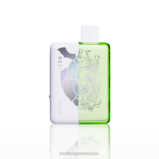 MOTI Duo 9000 vaporizadores desechables (5%, 9000 inhalaciones) hielo de manzana agria V02Z65 MOTI Piin Precio México