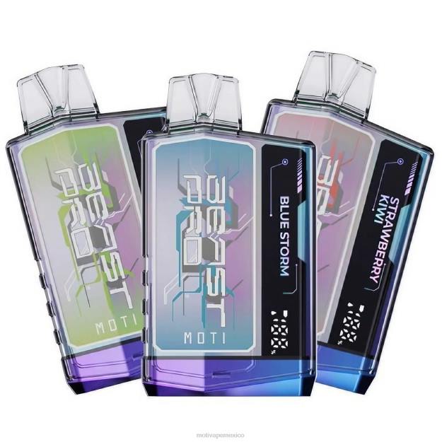 MOTI Beast Pro vaporizador desechable (5%, 10000 inhalaciones) hielo de uva V02Z45 MOTI Piin Precio México