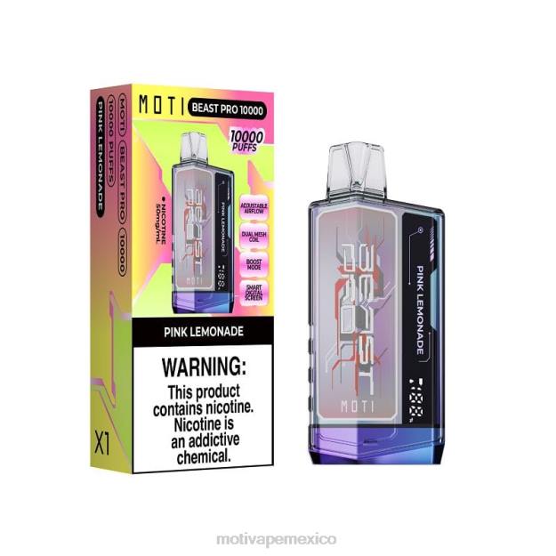 MOTI Beast Pro vaporizador desechable (5%, 10000 inhalaciones) hielo de uva V02Z45 MOTI Piin Precio México