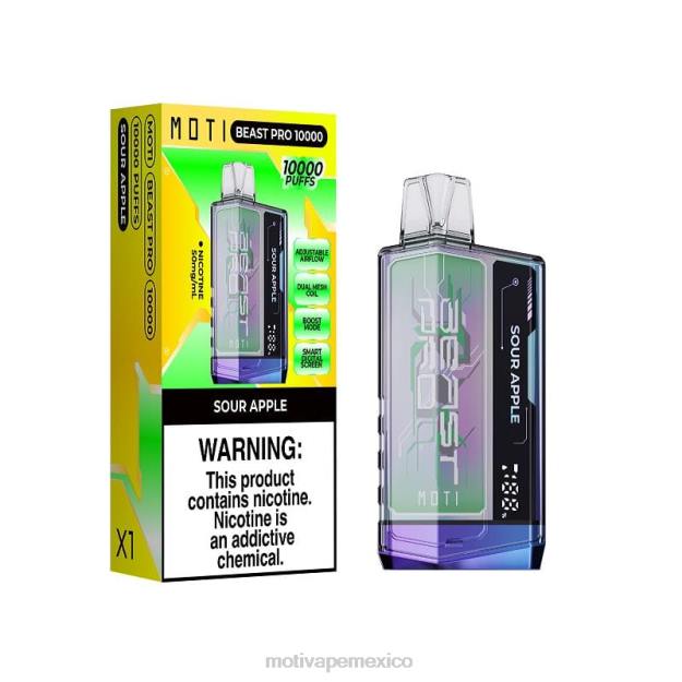 MOTI Beast Pro vaporizador desechable (5%, 10000 inhalaciones) hielo de uva V02Z45 MOTI Piin Precio México