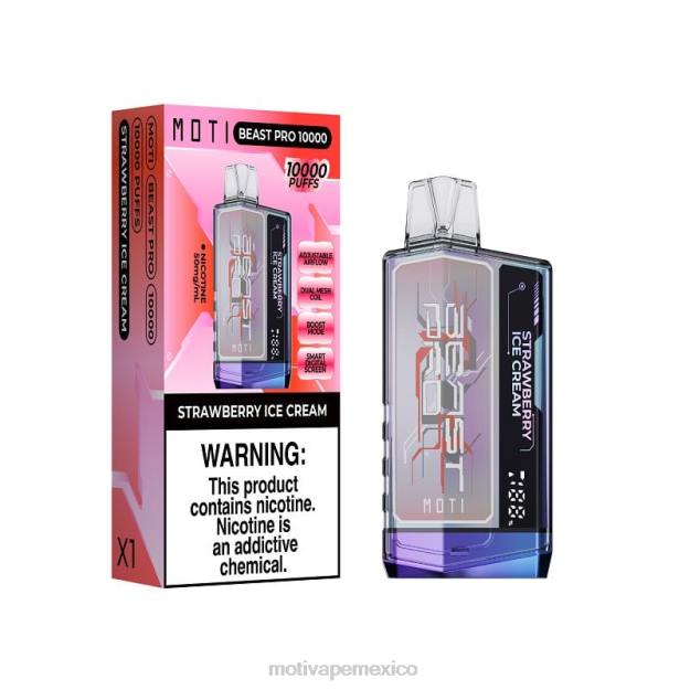 MOTI Beast Pro vaporizador desechable (5%, 10000 inhalaciones) hielo de uva V02Z45 MOTI Piin Precio México