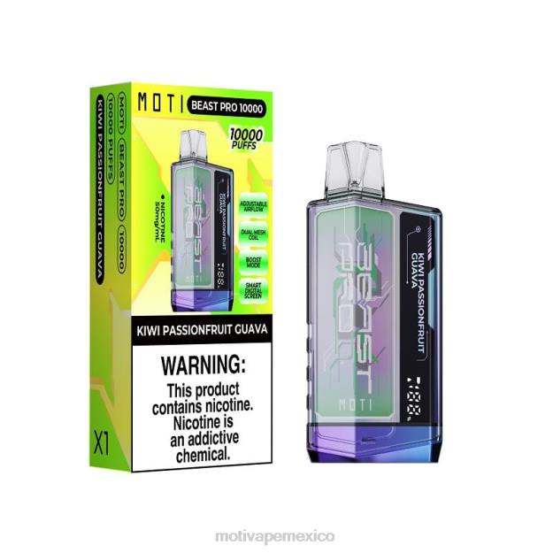 MOTI Beast Pro vaporizador desechable (5%, 10000 inhalaciones) hielo de uva V02Z45 MOTI Piin Precio México