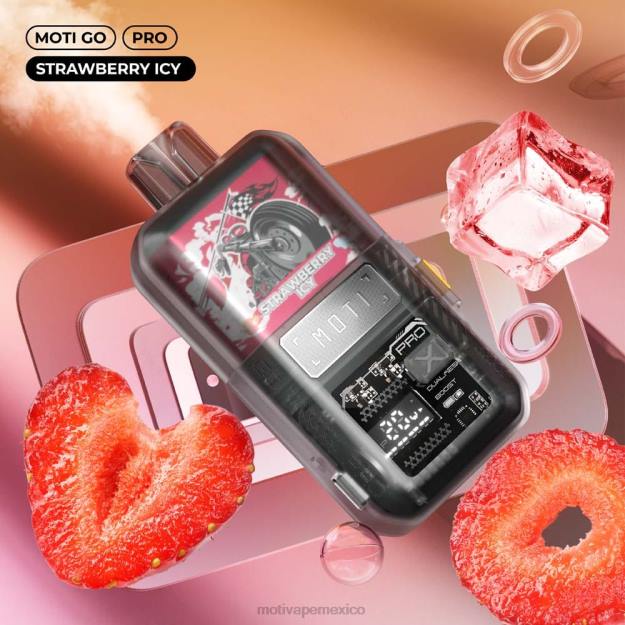 MOTI Go Pro vaporizador desechable (5%, 12000 inhalaciones) diésel de fresa V02Z21 MOTI Vape México