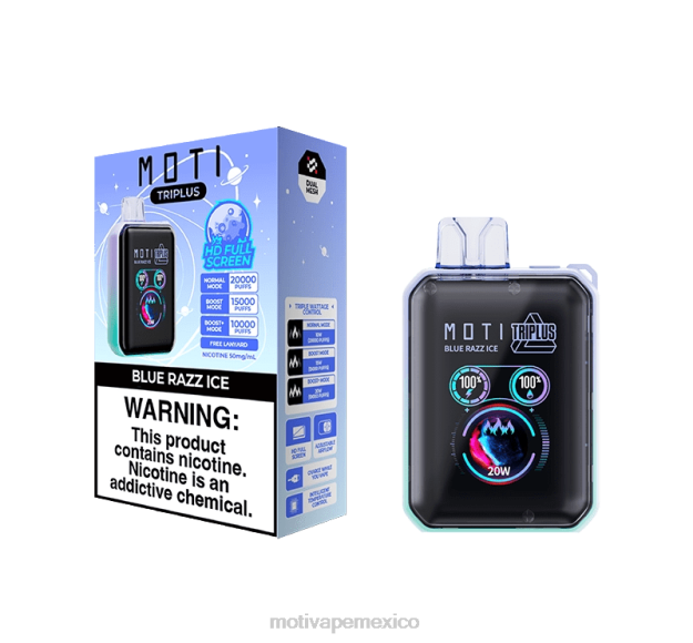 MOTI Triplus Vape desechable de 20k (5%, 20000 inhalaciones) hielo de sandia V02Z10 MOTI Vape Recargable