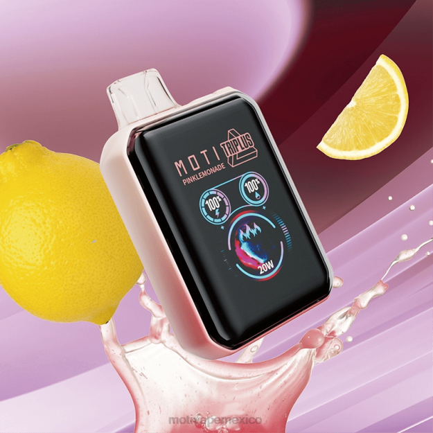MOTI Triplus Vape desechable de 20k (5%, 20000 inhalaciones) limonada rosa V02Z8 MOTI Vape Desechable